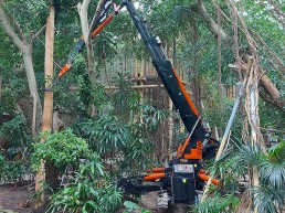hijskraan binnen in centerparcs
